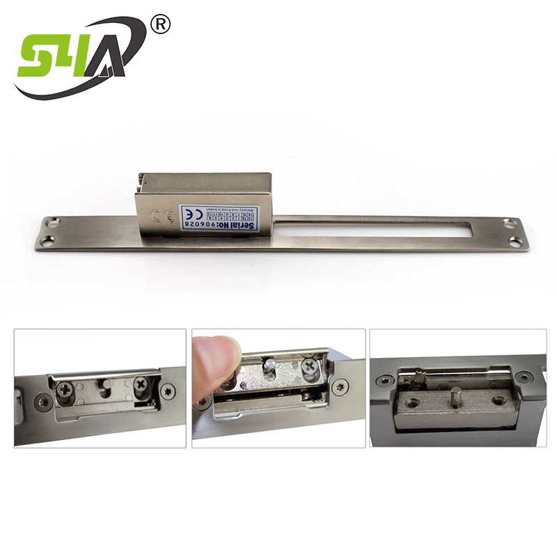 electric strike European long Narrow-type and Adjustable electric door lock access control security system