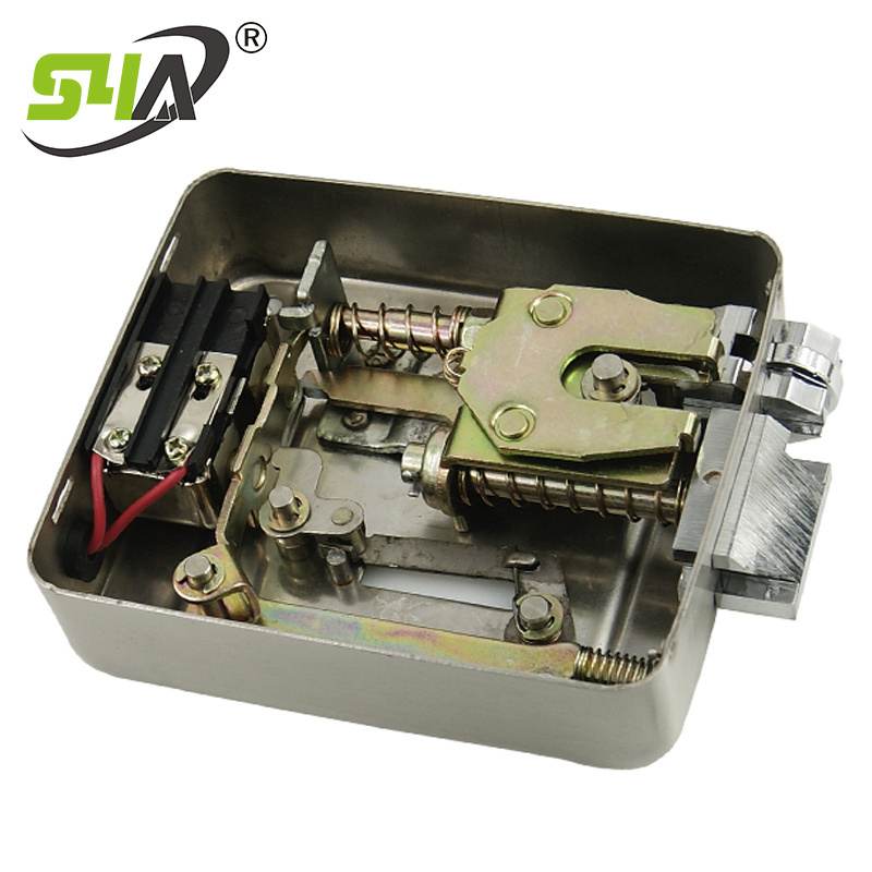 S4A Double Cylinder electric rim lock  Iron Nickle-Plated High-Copy SS304 for access control system