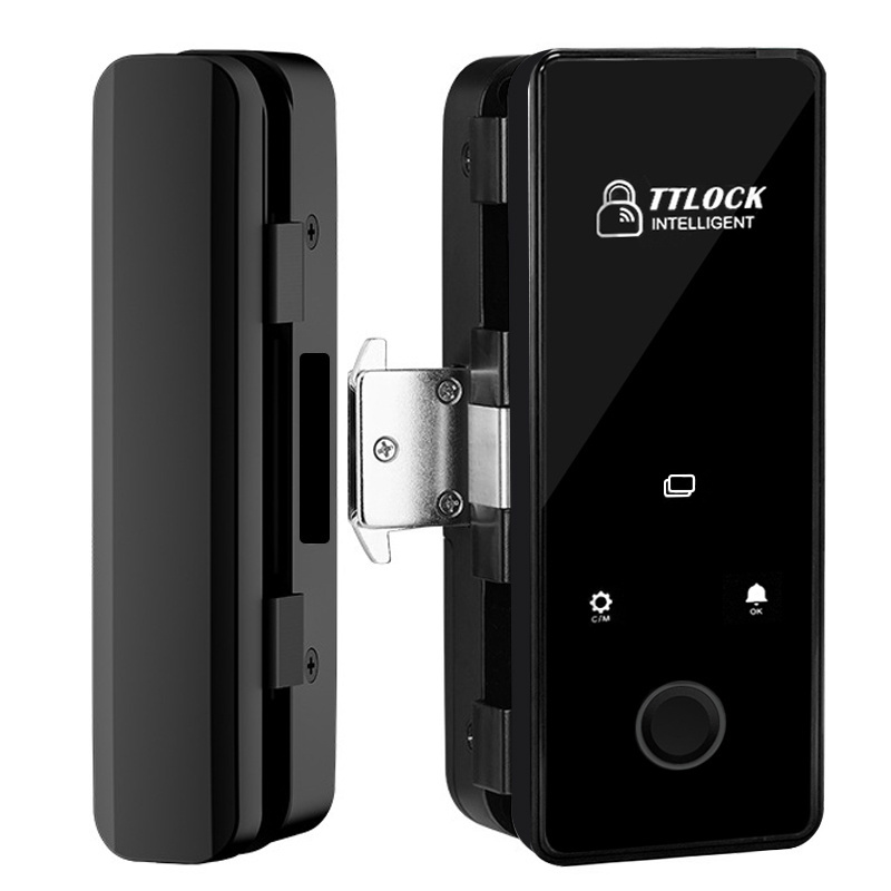 Fingerprint double doors glass door lock with TTlock app