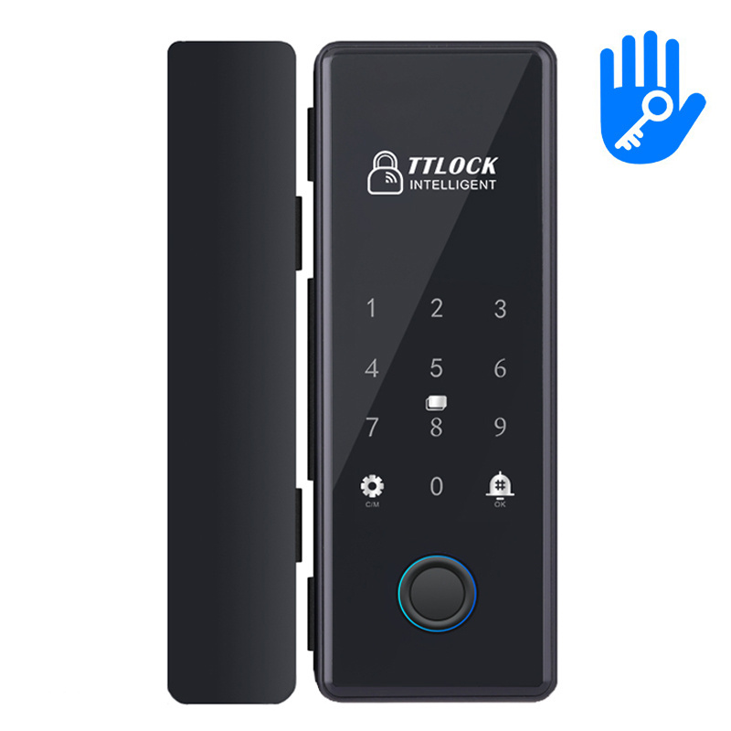 Fingerprint double doors glass door lock with TTlock app