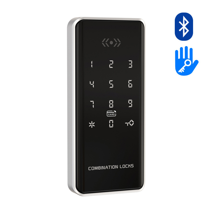 Factory Drawer MF 13.56mhz Cabinet Biometric Fingerprint Rim Smart Gate Lock For Door Handle Keyless Lock Password