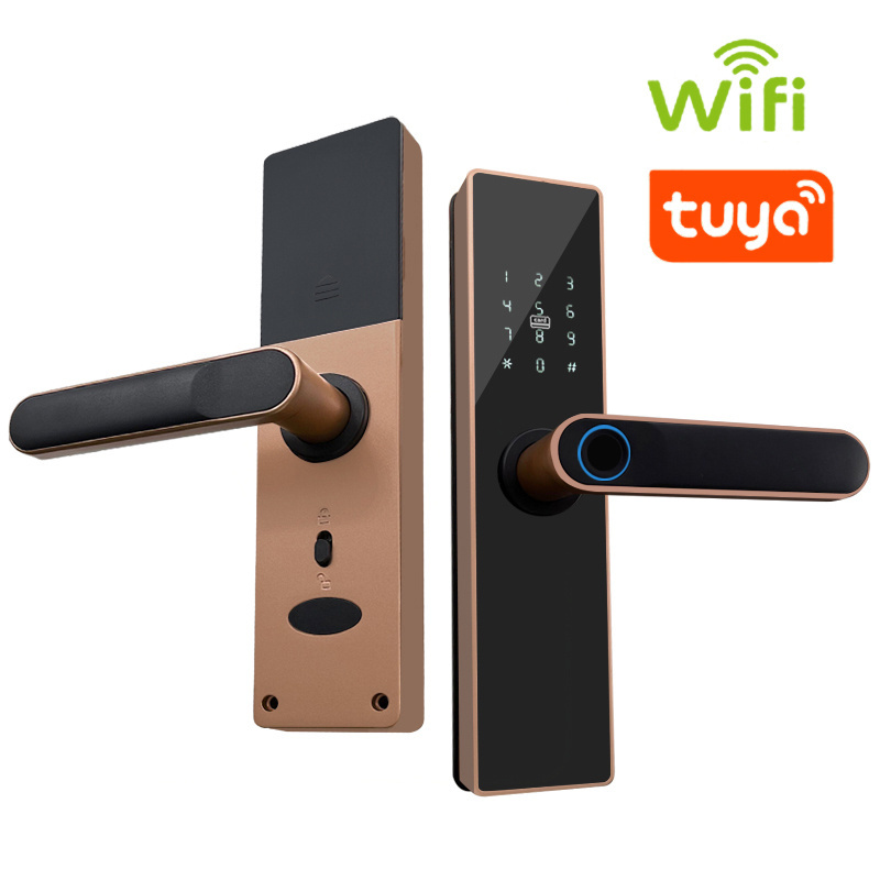 Fingerprint Smart Door Lock BLE Password Keyless Apartment Room Lock Tuya APP Digital Door Lock