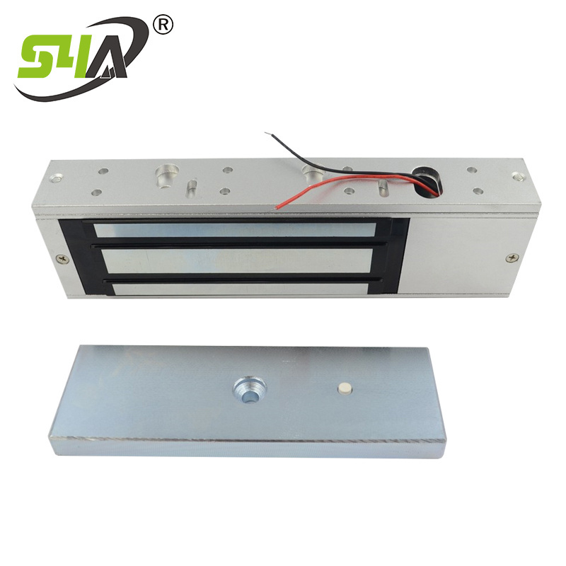 Single door 500KG Magnetic lock built in LED and door sensor and time delay for electro magnetic lock