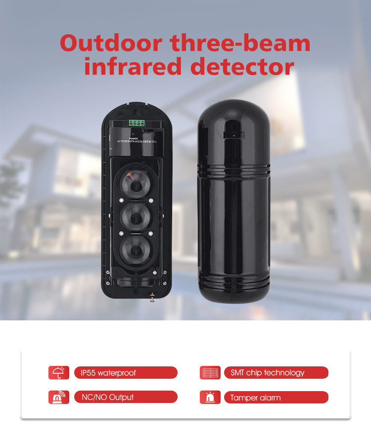 Wireless Infrared Photoelectric Active Beam Detector for Security infrared laser beam sensor