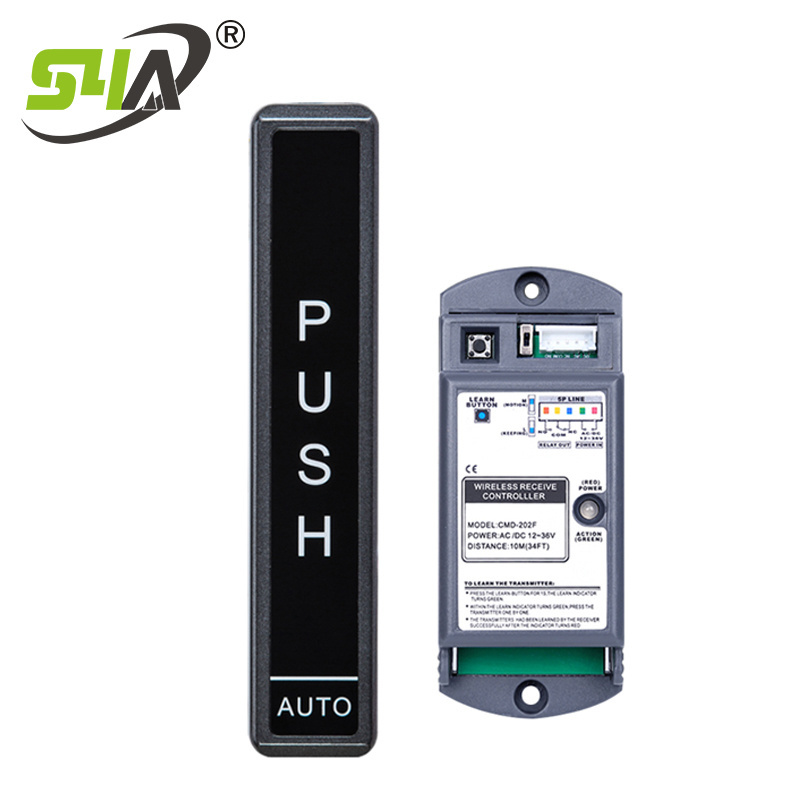 Wireless Hand Press Push Switch For Automatic Door Opener Systems