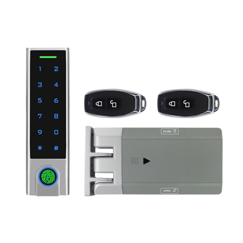 S4A Fingerprint Access Control Kit Wireless door lock 433MHz Remote Control Invisible Lock Security Lock with Password Keypad