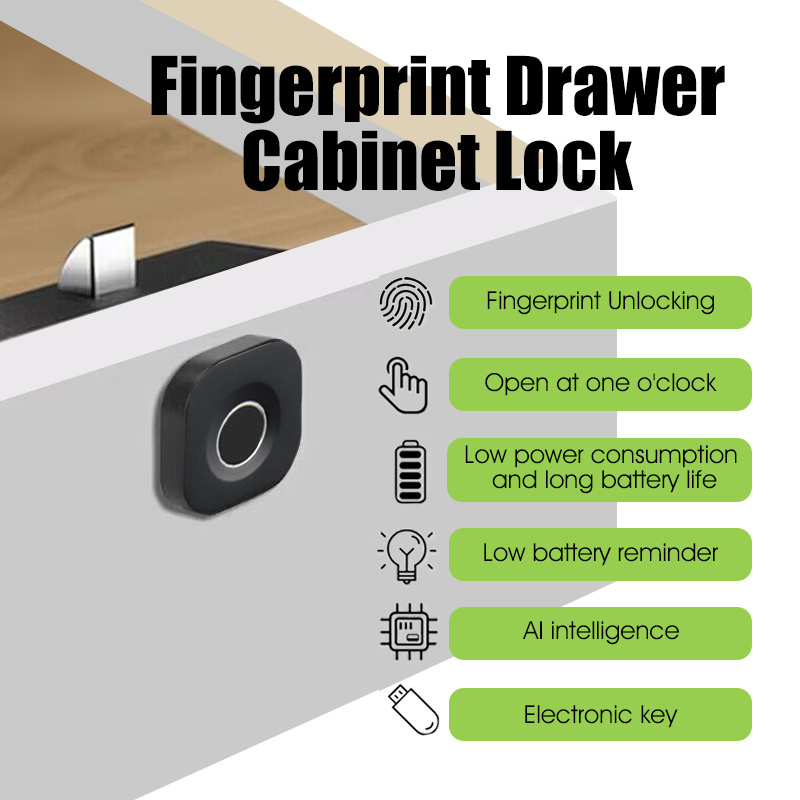 Biometric Fingerprint Cabinet Lock Or Drawer Lock For Home Office