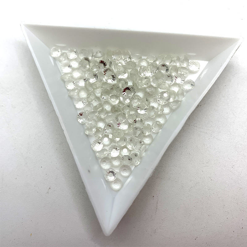 Factory direct sale clear crystal AB TRANSPARENT GLUE flat back hot fix rhinestones ss6 and ss10 bulk package