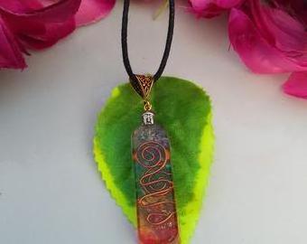 Export Quality Orgone Pipe  pendants with Chakra Layered Buy From Crystal Agate at Wholesale Price