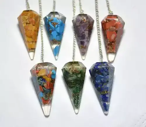 Premium Quality Pendulum Crystal Orgonite Pendulum Buy Crystal Agate Export Gemstone Feng Shui Business Faceted Pendulum PD-0038