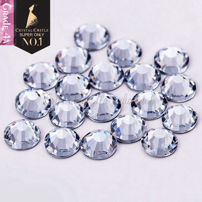 AAAA SS6 2MM Glass Strass Hotfix Crystals Iron On Glue Flatback Glitter Nail Rhinestone For Wedding Decoration