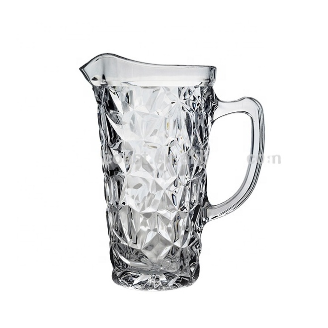 Drinking glassware glass water jug set glass pitcher with glass cup set