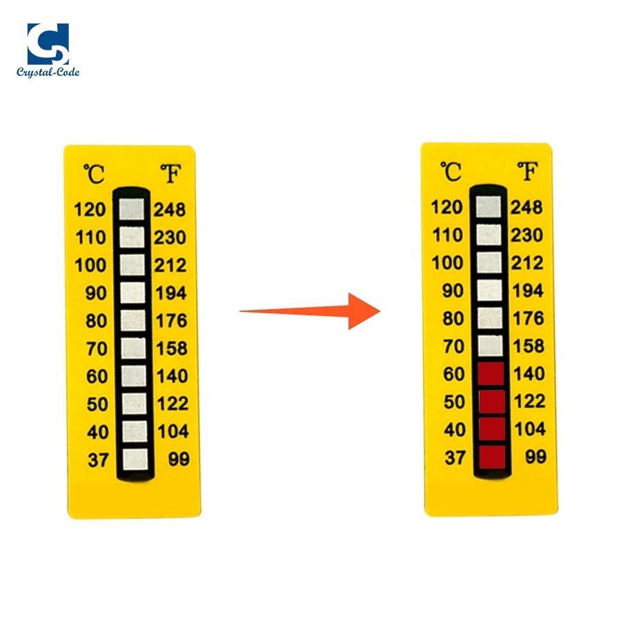 Color Sticker Changing Labels Sensitive Vinyl Indicators Time Cold Heat Thermometer Temperature Indicator Label