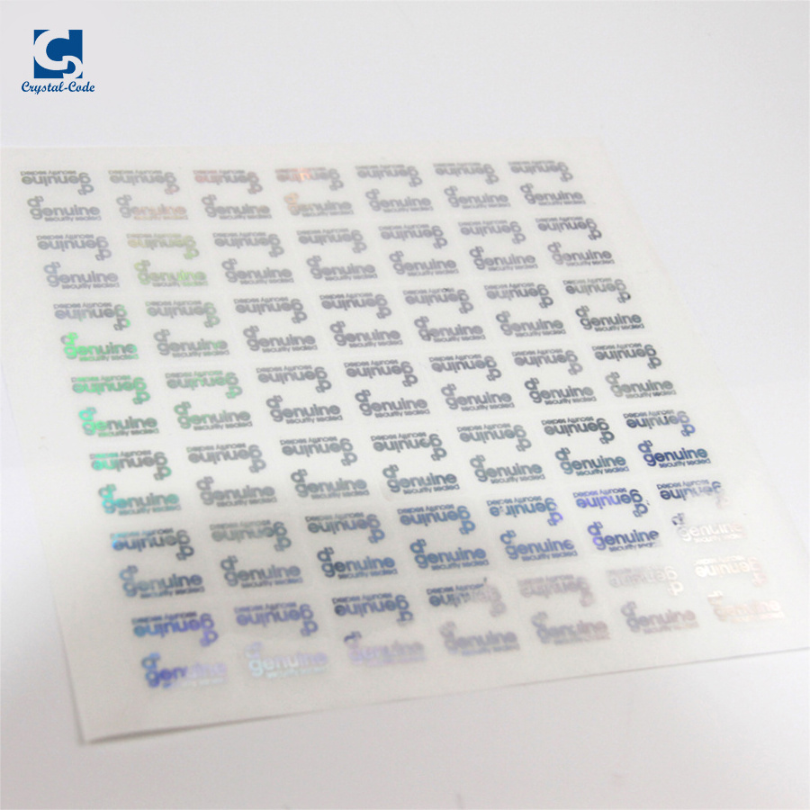 Holographic Custom Adhesive Laser Sheet Printed Die Cut Film Flash Tape Self Silver Gold Primter For Hologram Sticker