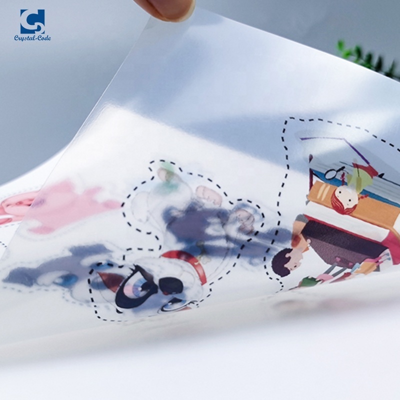 Waterproof A4 PVC vinyl self adhesive inkjet transparent pet film sticker