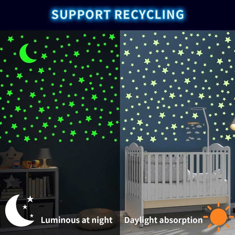 Butterfly Nightlight Stickers Luminescent Removable Adhesives Children's Room Wall Stickers