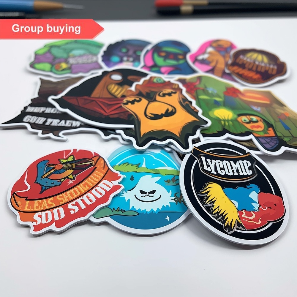 Wholesale Crystalcode Print Met Logo Holographic Kiss Sheet Product Sticker Label Custom Die Cut Vinyl Stickers For Cars