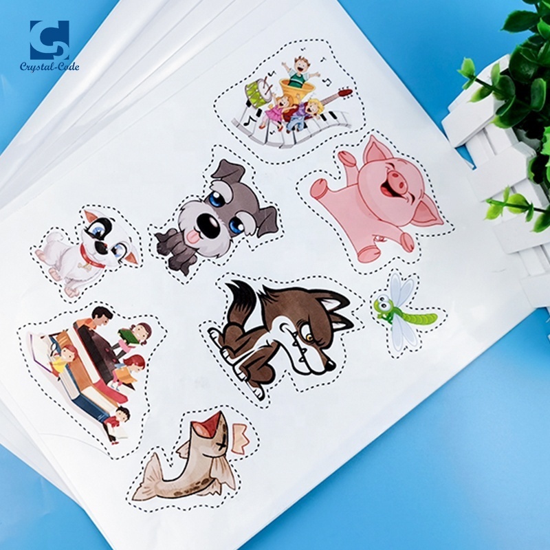 Waterproof A4 PVC vinyl self adhesive inkjet transparent pet film sticker