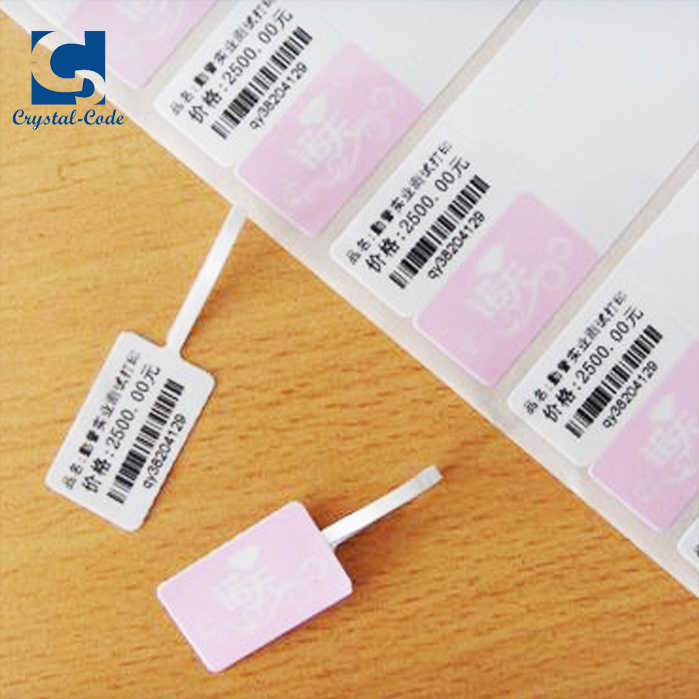 Chinese supplier factory price Custom foil stemp price jewelry label sticker, jewellery barcode labels