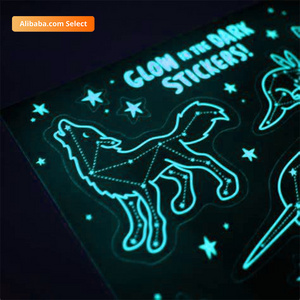 customization for luminous patch DIY fluorescent patch glow in dark moon and stars glow in dark star stickers