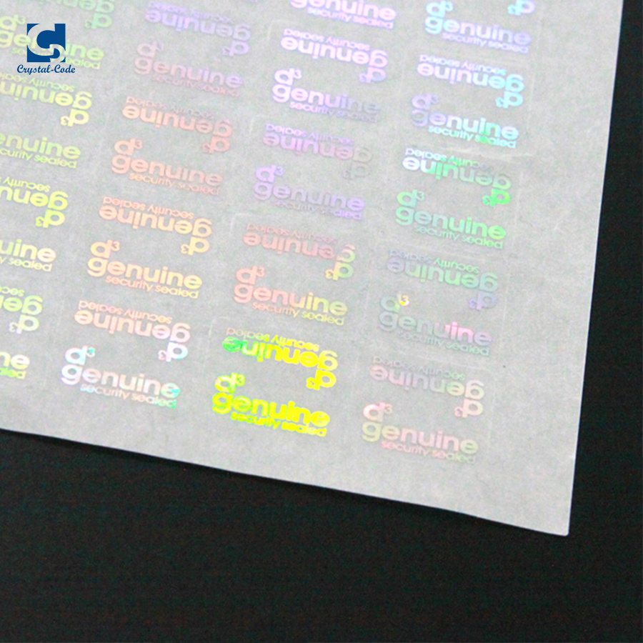 Label Stickers Transparent 10Ml Vial Garment Tampered Void Strip Roll Holographic Hologram Sticker