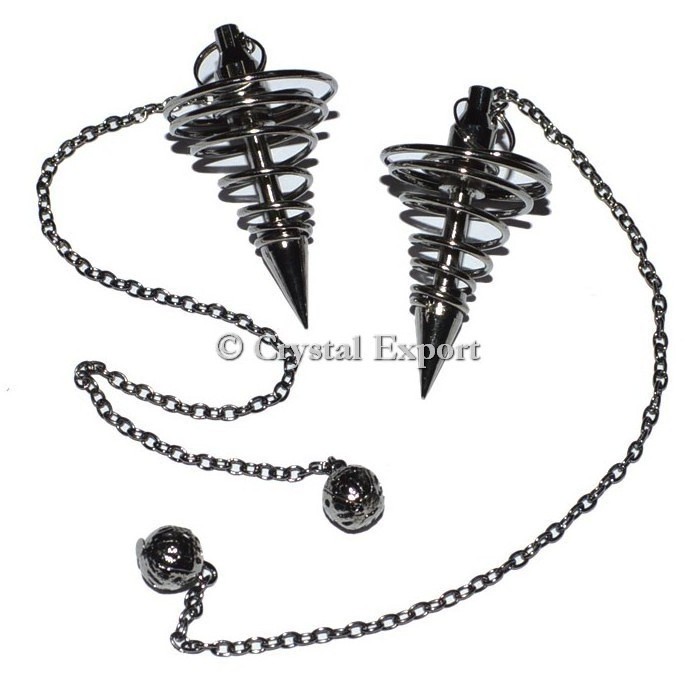 Left-Turn Spiral Black Metal Pendulums : Buy Wholesale Metal Pendulums