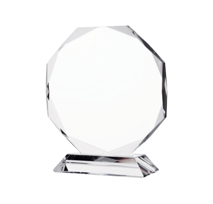 Souvenir Gift Custom Crystal Glass Trophy Blank  Glass Trophy Awards glass plaque