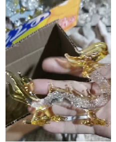 Customize Crystal Glass Dragon decoration Chinese dragon crystal dragon for household decoration