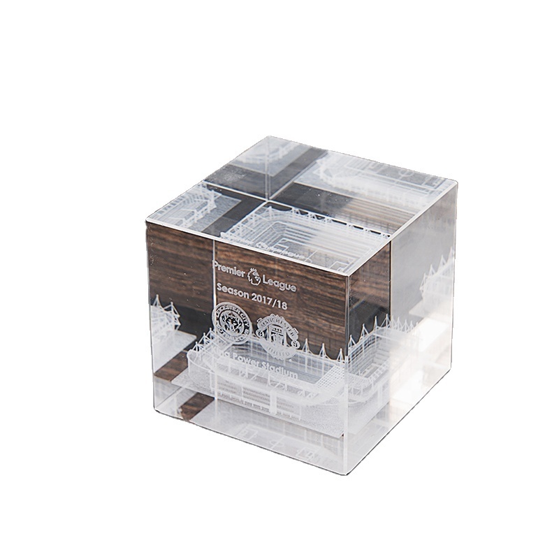 New K9 3D laser etching Blank Clear Crystal Glass Cube Block