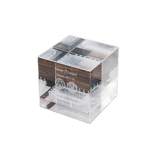 New K9 3D laser etching Blank Clear Crystal Glass Cube Block