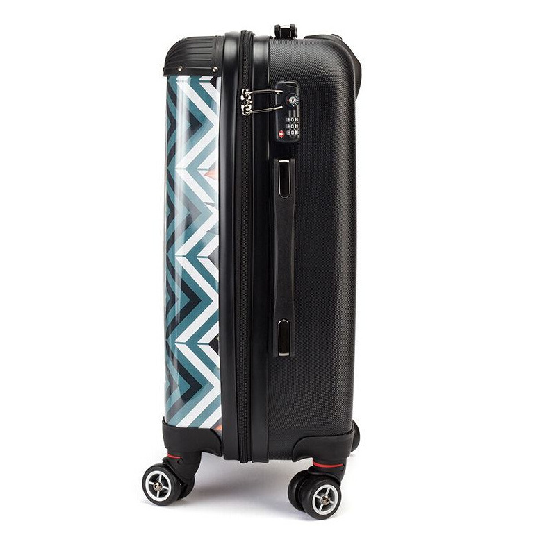 In Stock 100% PC Hard Shell Transparent Trolley Luggage Customized Design High Quality Travel Suitcase