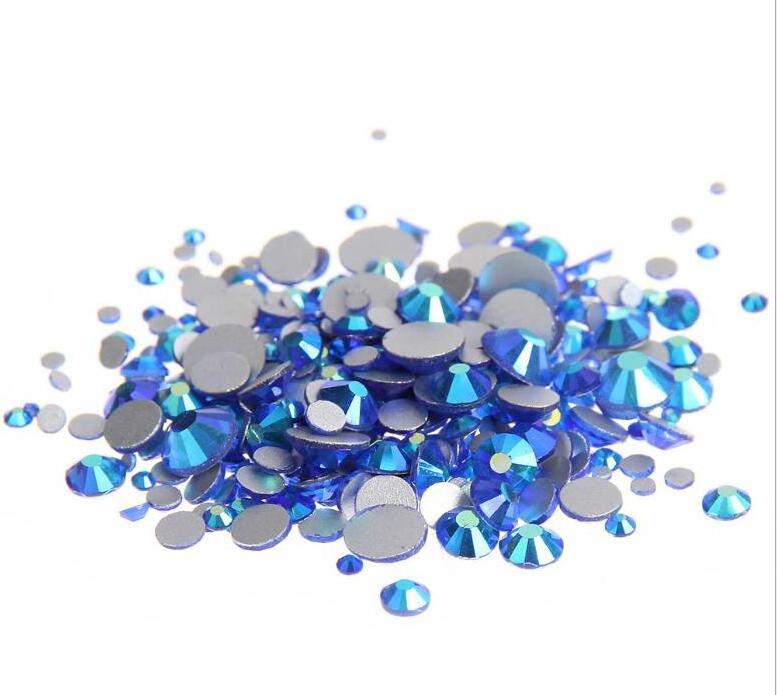 Top quality  Flat Back New color Crystal AB Non Hot Fix nail rhinestone crystal For Nail Art