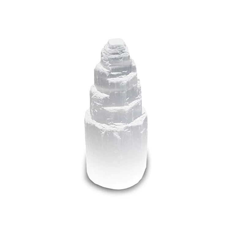 Crystal Crafts Best Quality raw Selenite Tower Selenite lamp for Home Decoration for Worldwide Export from India