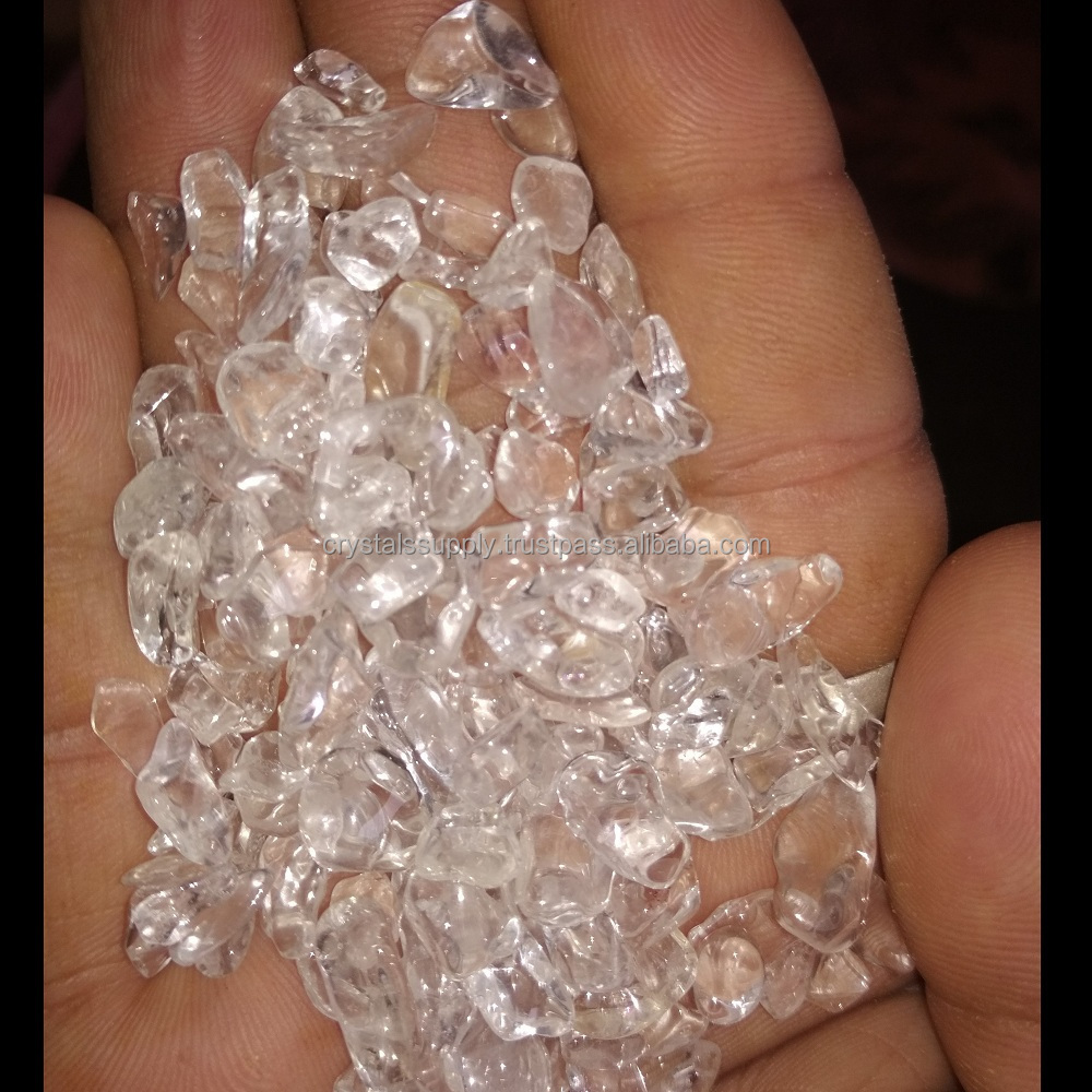 Brazilian Crystal Quartz Chips Stone : Natural Rock Crystal Gravel : Clear Quartz Crystal Stone Gravel