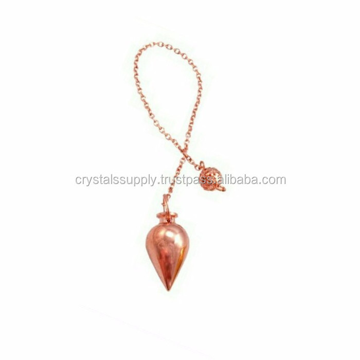 Copper Plated Pendulum For Dowsing  Wholesale Copper Metal Pendulums Dowsing Tool For Sale