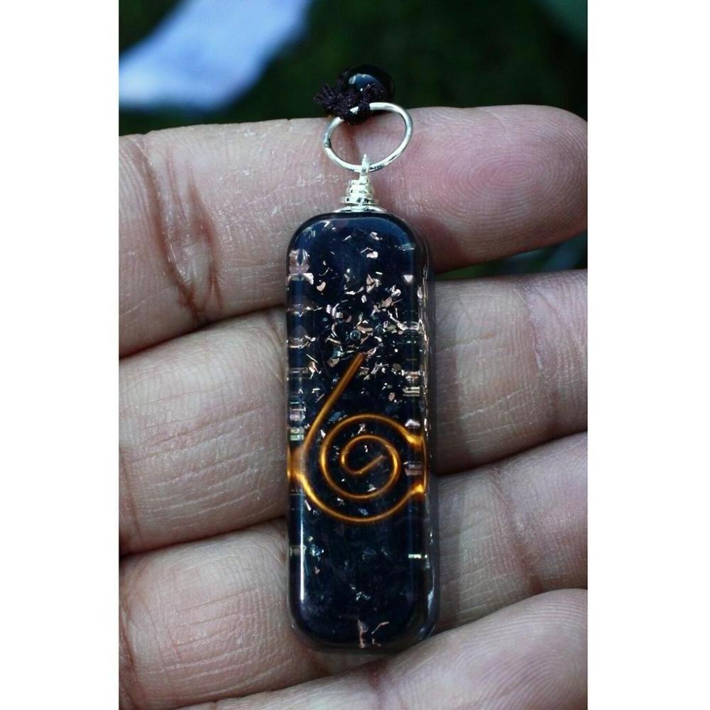 Orgone Pipe Pendant : Chakra Layered Orgone Pendant : Wholesale Orgonite Energy Pendants For Sale : Orgone Products For Sale