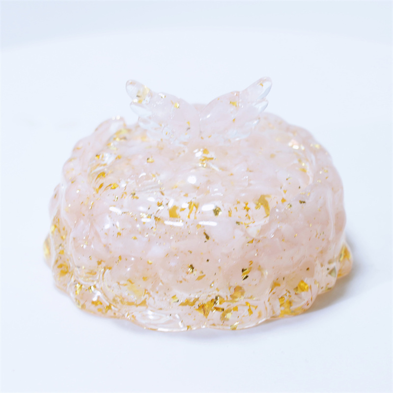 Wholesale natural crystal resin gemstone chips candy bowl sugar box healing wedding chips for guests