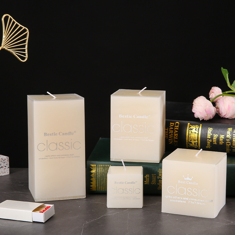 Lighting Emergency Wax Home Hotel Household Smokeless Tasteless Ivory Cylindrical Candles