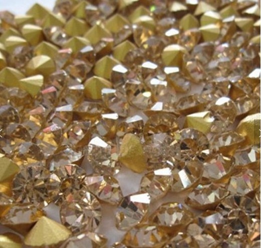 bling ss6 ss8 ss10  glass chaton stones  crystal point back rhinestone Manufacturer