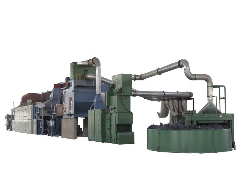 Thermal bonded recycled felt making machine