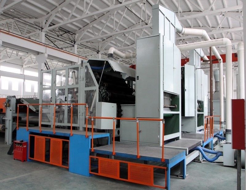 Nonwoven needle punching carbon fiber felt production line