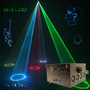 RGB Animation Laser Light 2w 3w 5w Ilda 3d Scan Stage System Programmable Laser Light Animation Laser