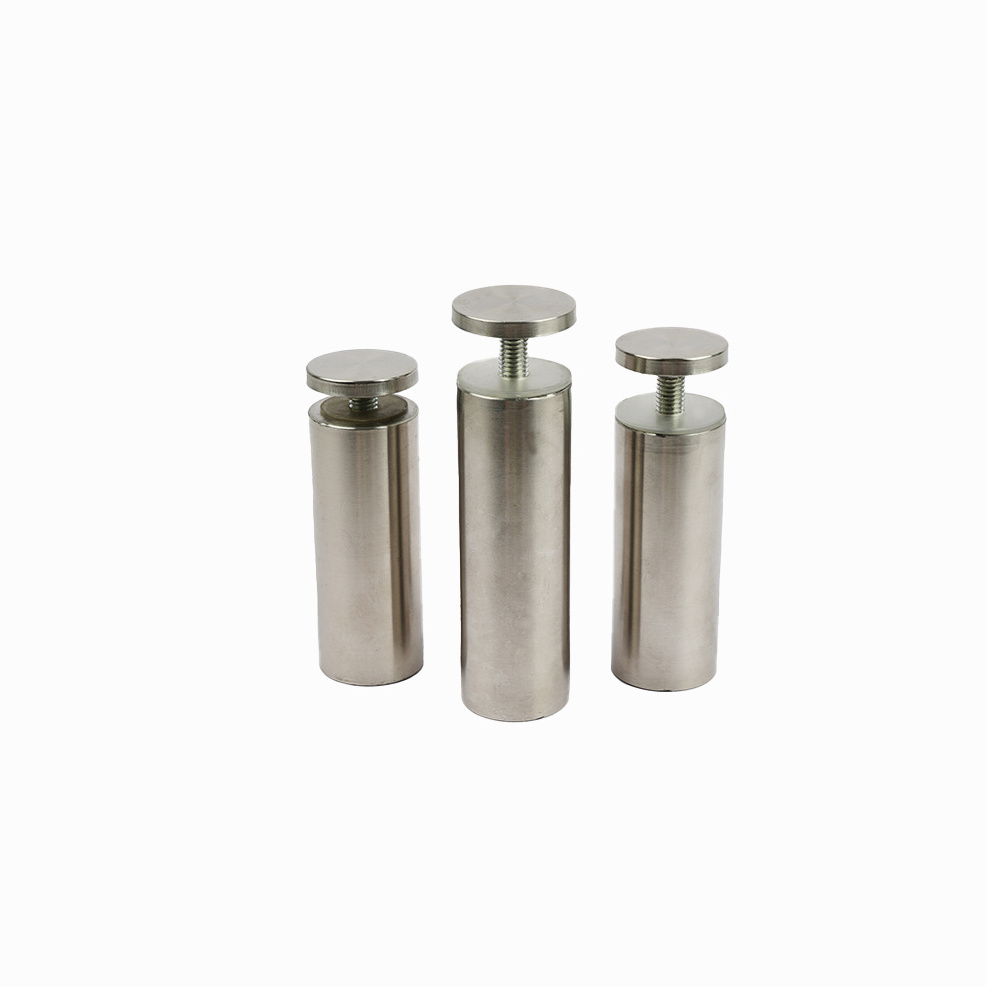 Stainless Steel Pool Fence Glass Spacer Round Hollow Threaded Fasteners Nail Standoff Fastener