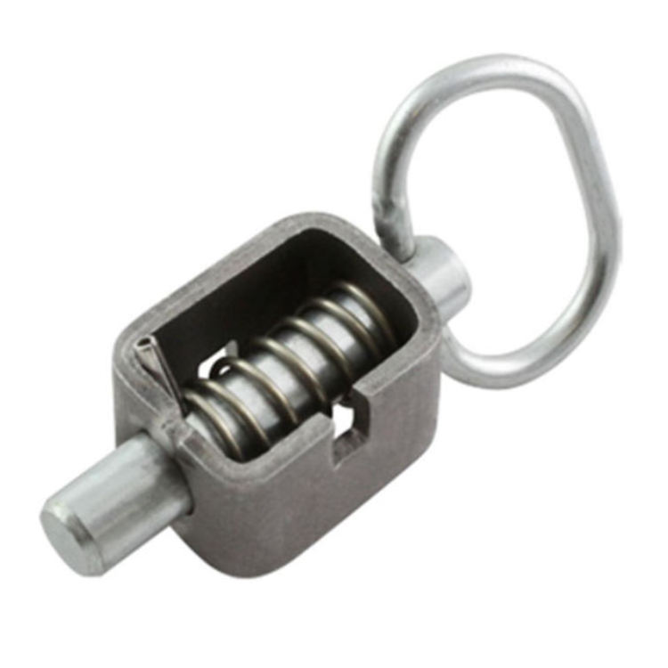 Truck Stainless Steel Sheet Metal Weld On Side Spring Latch Lock Assembly For Sliding Door