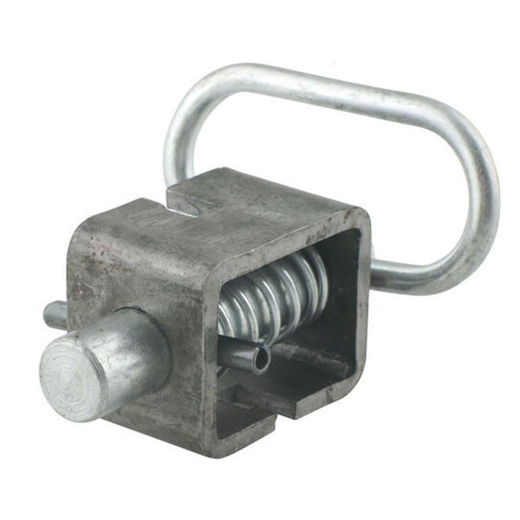 Truck Stainless Steel Sheet Metal Weld On Side Spring Latch Lock Assembly For Sliding Door