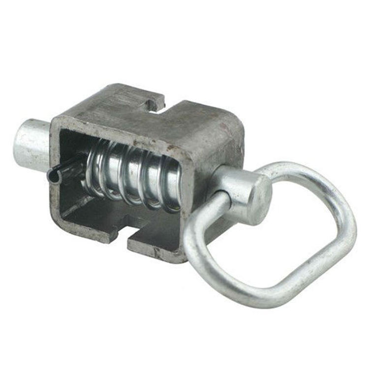 Truck Stainless Steel Sheet Metal Weld On Side Spring Latch Lock Assembly For Sliding Door