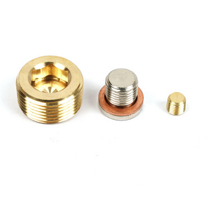 Internal Hex Thread Socket Mold Cooling Water Round Pipe Brass Hollow Hex Plug Throat Plug