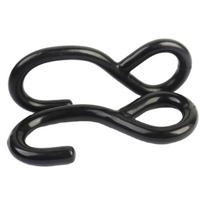 S Black Metal Pvc coated S Stainless Steel Snap Hook And Loop