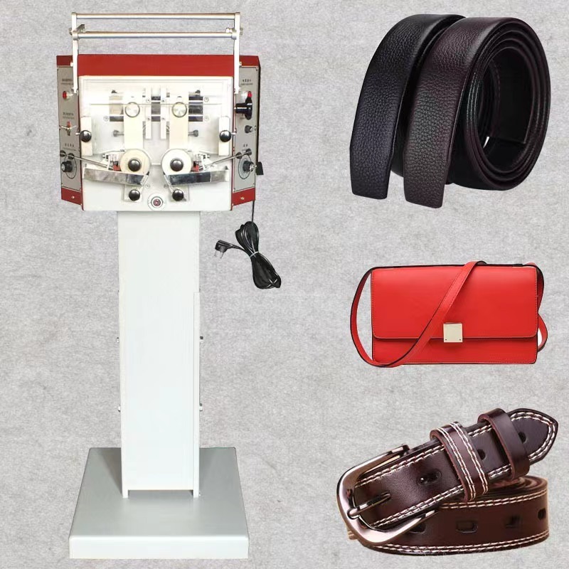 double sided leather edge inking printing machine for belt coloring shoe machine