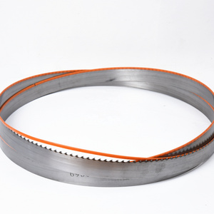 Tungsten steel carbide band saw blade cutting wood with closed loop